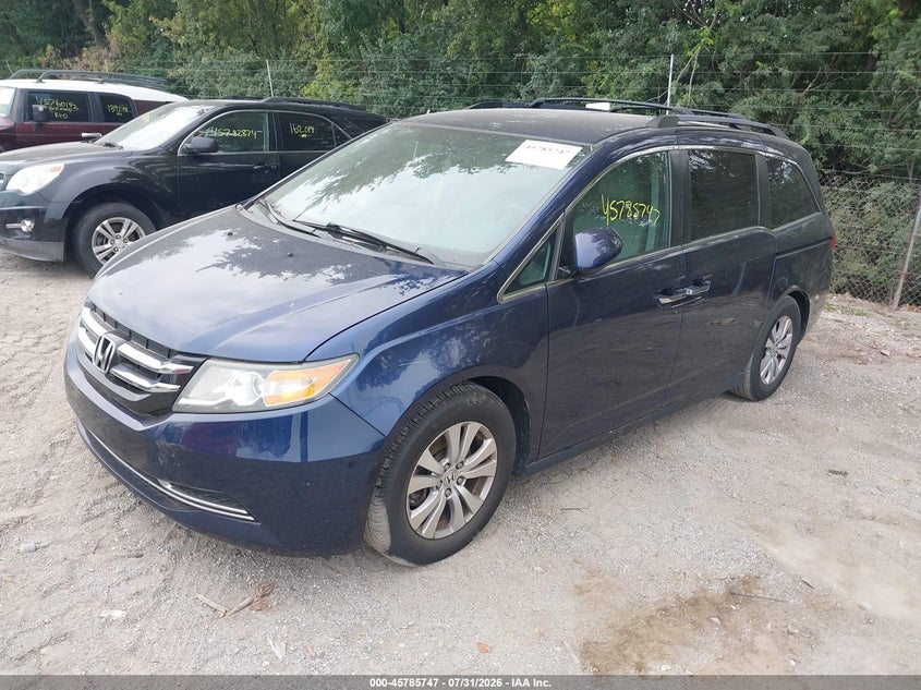 Vin: 5fnrl5h30gb080406, lot: 46284571, honda odyssey se 20162