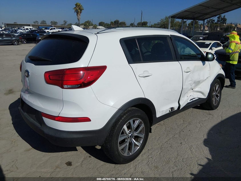 Vin: kndpb3ac4f7790616, lot: 46284600, kia sportage lx 20154