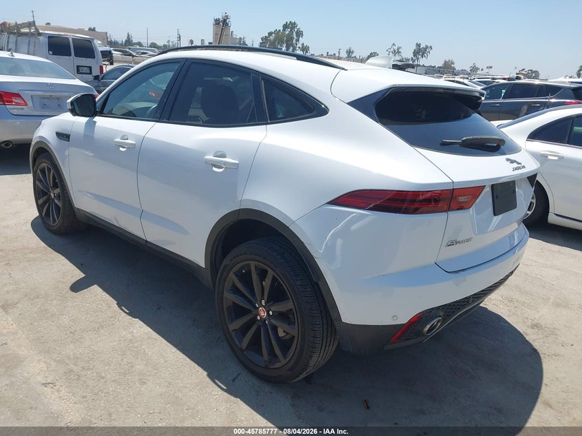 Vin: sadfp2fx0j1z17624, lot: 46284601, jaguar e-pace se 20183