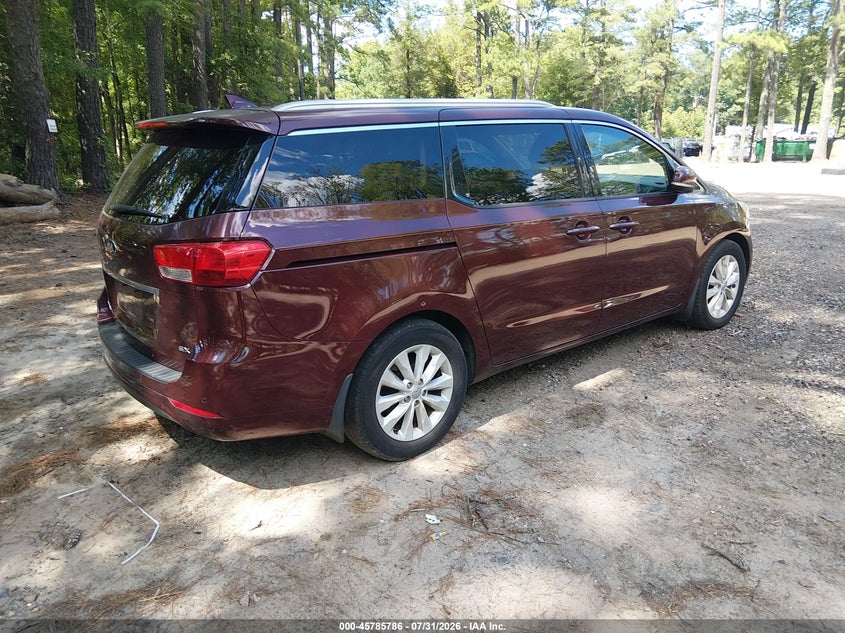 Vin: kndmc5c19g6114533, lot: 46284610, kia sedona ex 20164