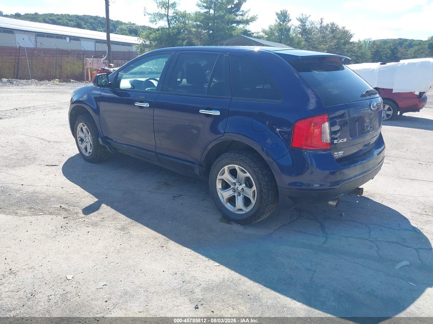 Vin: 2fmdk4jc7bba83161, lot: 46284636, ford edge sel 20113