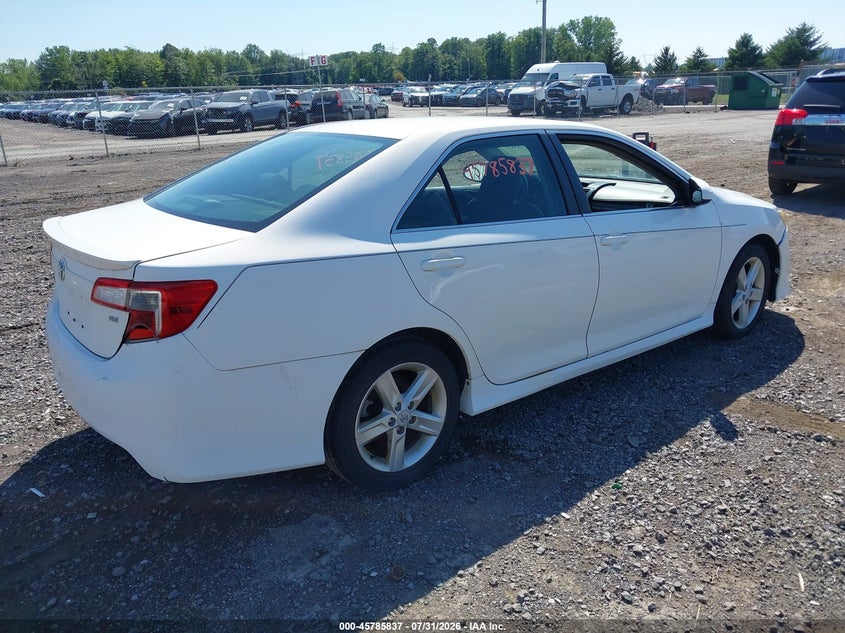 Vin: 4t1bf1fk8cu545667, lot: 46284661, toyota camry se 20124