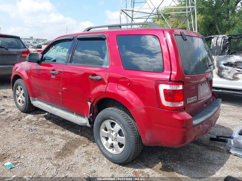 Vin: 1fmcu9d74akd20968, lot: 46284691, ford escape xlt 20103