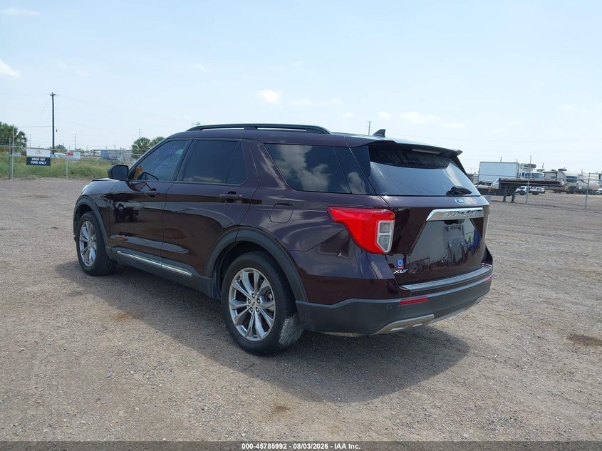 Vin: 1fmsk7dh3ngc50936, lot: 46284816, ford explorer xlt 20223
