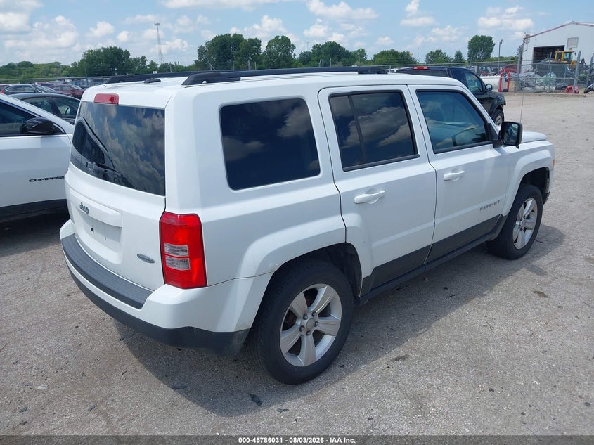 Vin: 1c4njpfb9ed603744, lot: 46284855, jeep patriot latitude 20144