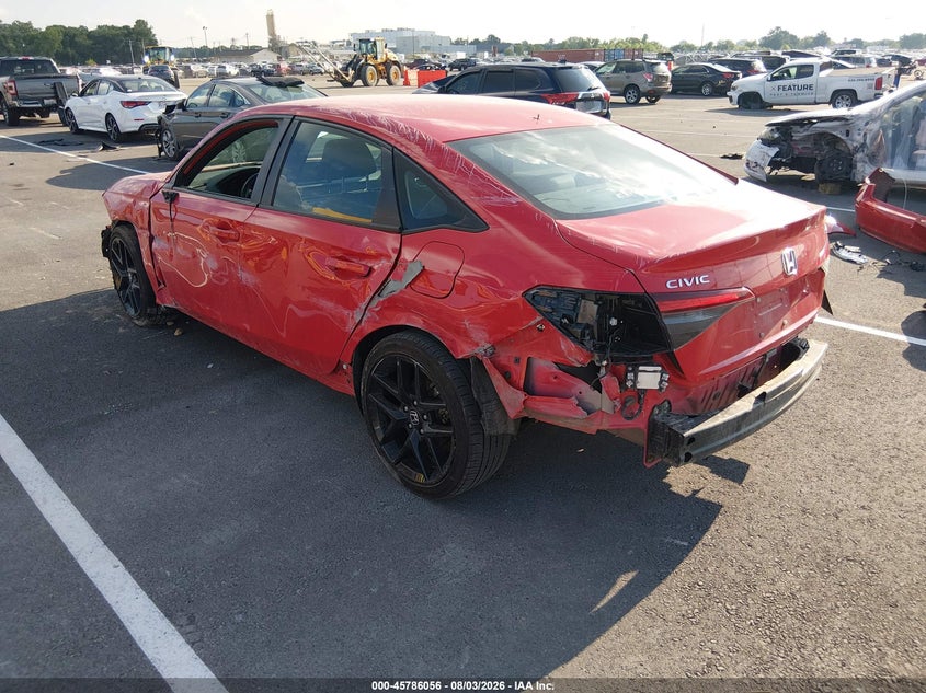 Vin: 2hgfe2f5xsh573899, lot: 46284880, honda civic sport 20253