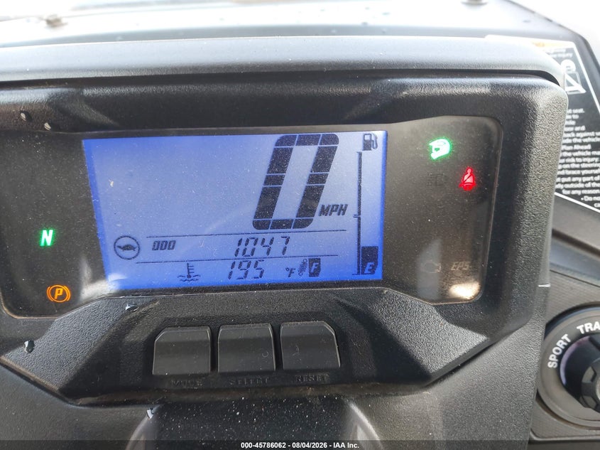 2021 YAMAHA YXE1000 auction photo 7
