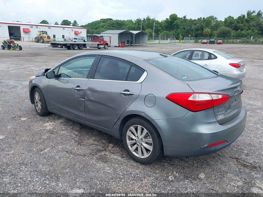 Vin: knafx4a86f5266259, lot: 46284979, kia forte ex 20153