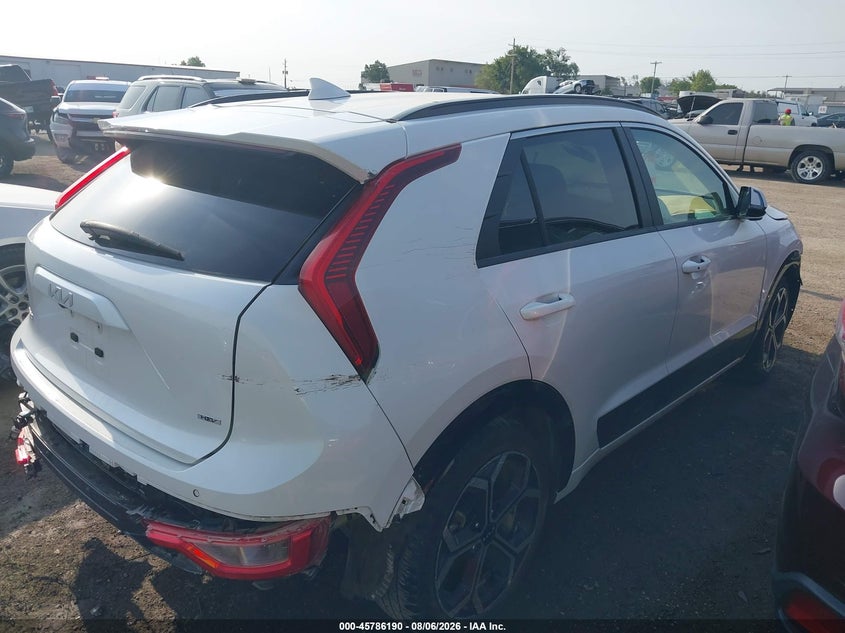 Vin: kndcr3le8p5116510, lot: 46285014, kia niro ex touring 20234