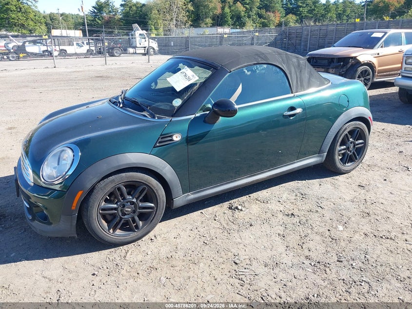 Vin: wmwsy1c55dt625400, lot: 46285025, mini roadster cooper 20132