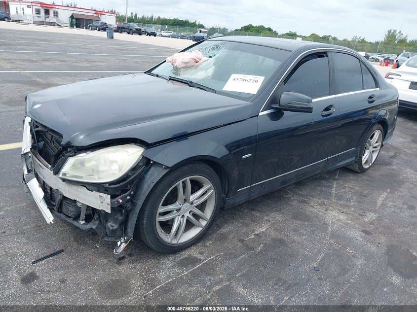 Vin: wddgf4hbxcr212386, lot: 46285044, mercedes-benz c 250 sport 20122