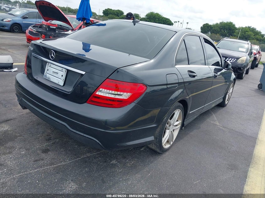 Vin: wddgf4hbxcr212386, lot: 46285044, mercedes-benz c 250 sport 20124