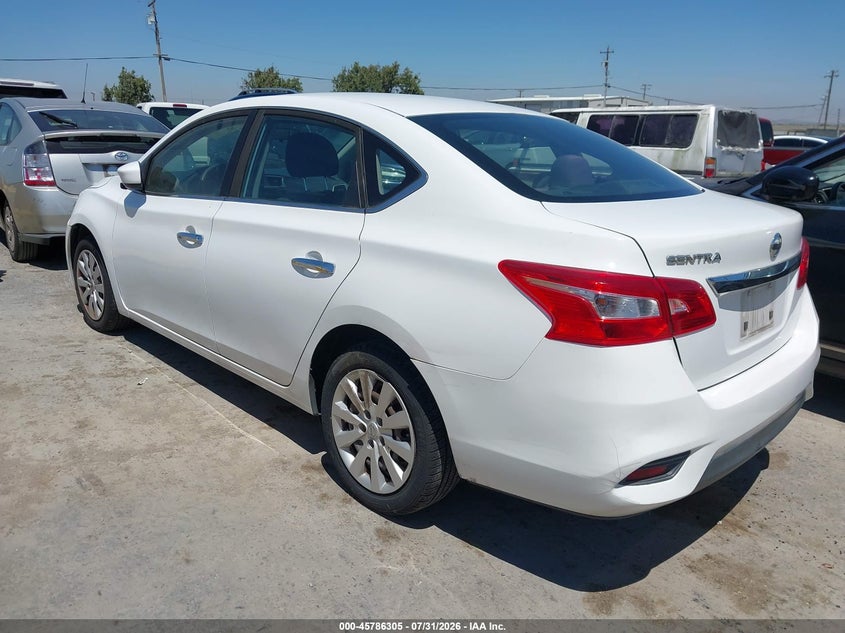 Vin: 3n1ab7ap5gy281301, lot: 46285129, nissan sentra fe+ s/s/sl/sr/sv 20163