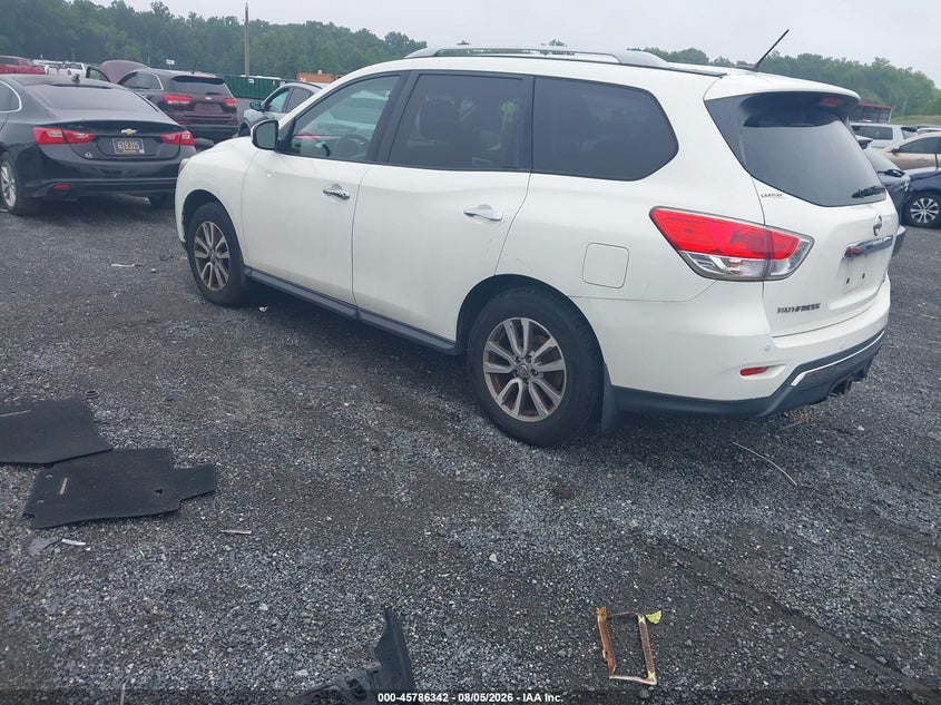 Vin: 5n1ar2mm7dc606723, lot: 46285166, nissan pathfinder sv 20133