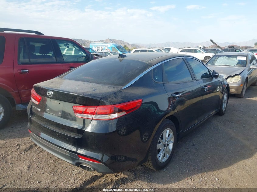 Vin: 5xxgt4l39gg057261, lot: 46285289, kia optima lx 20164