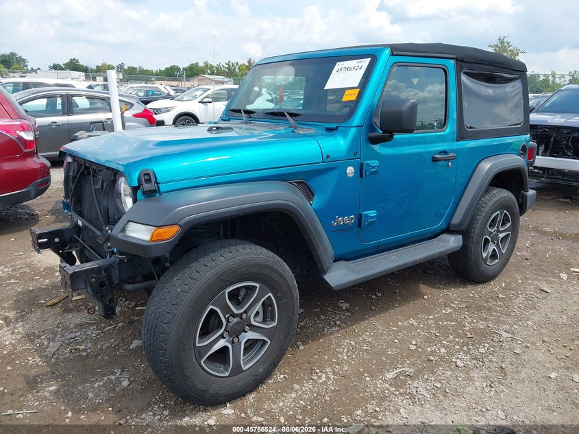 Vin: 1c4gjxag3lw211422, lot: 46285348, jeep wrangler sport s 4x4 20202
