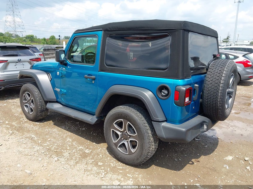 Vin: 1c4gjxag3lw211422, lot: 46285348, jeep wrangler sport s 4x4 20203