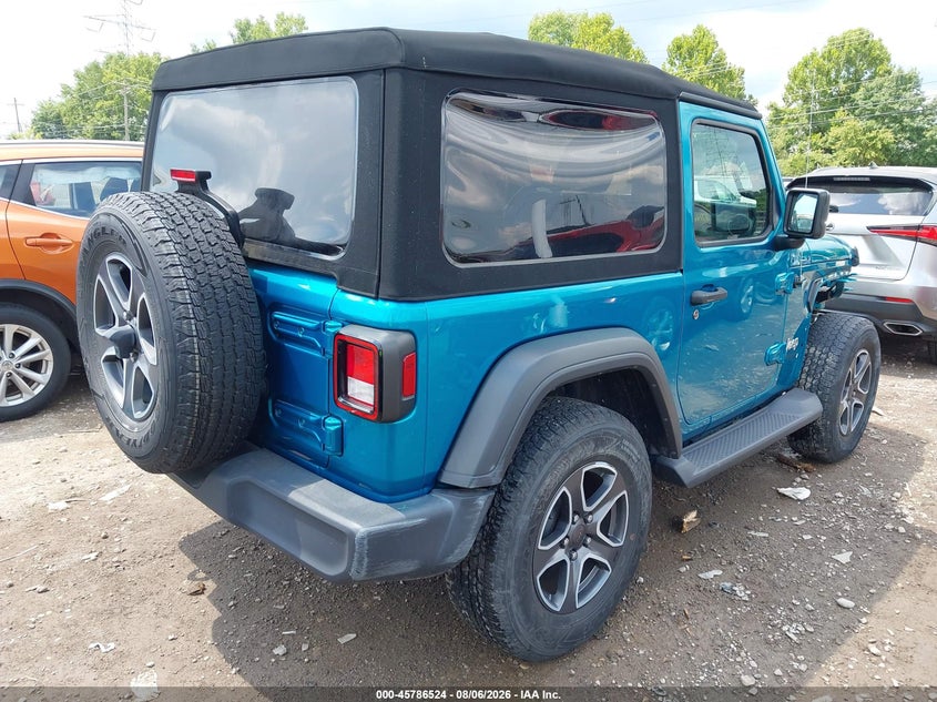 Vin: 1c4gjxag3lw211422, lot: 46285348, jeep wrangler sport s 4x4 20204