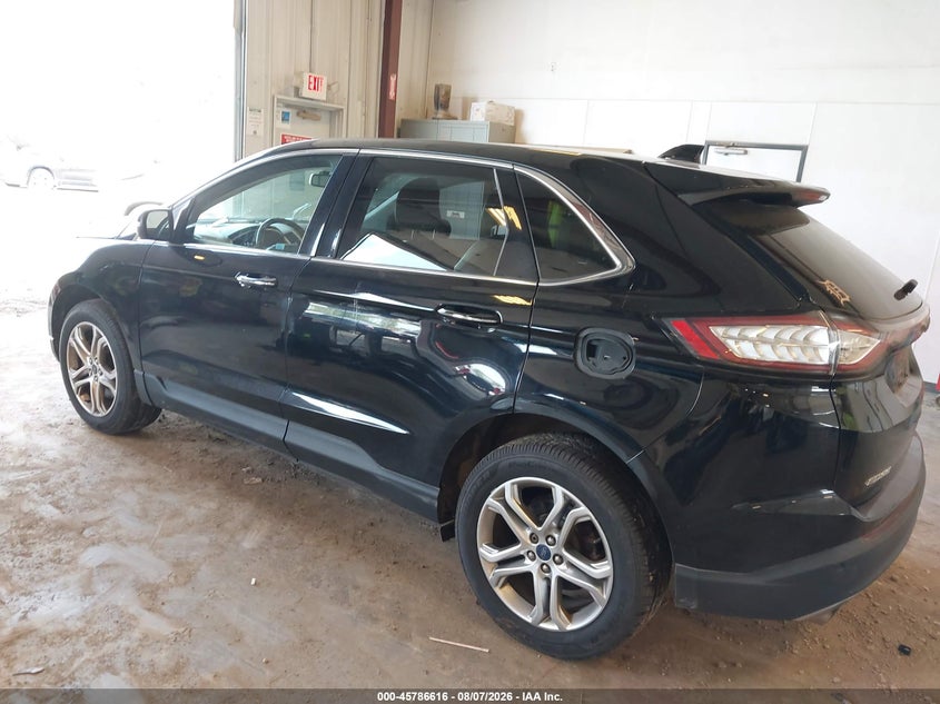 Vin: 2fmpk4k9xhbb46956, lot: 46285440, ford edge titanium 20173