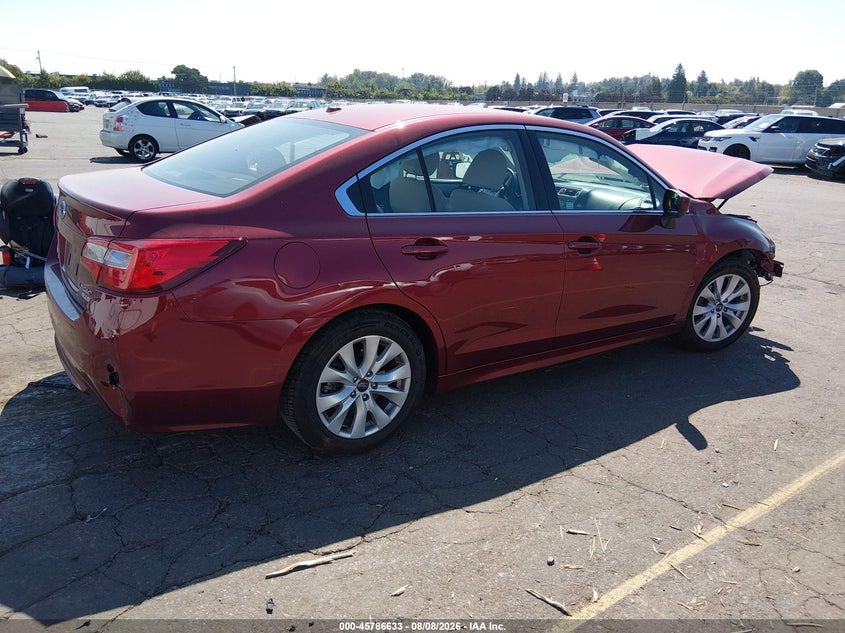 Vin: 4s3bnac61f3012486, lot: 46285457, subaru legacy 2.5i premium 20154