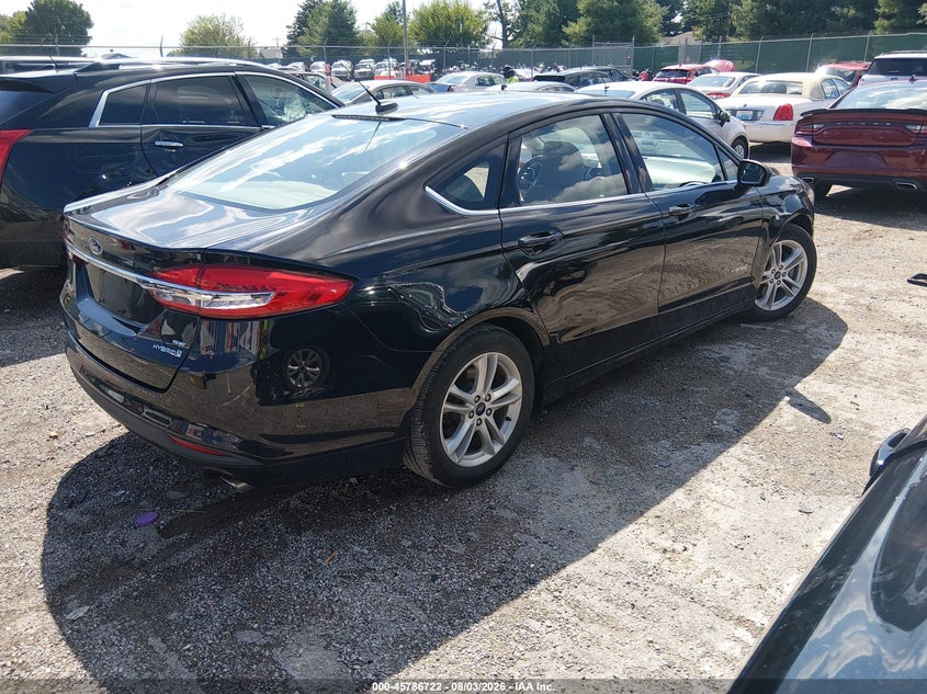 Vin: 3fa6p0lu1jr147472, lot: 46285546, ford fusion hybrid se 20184