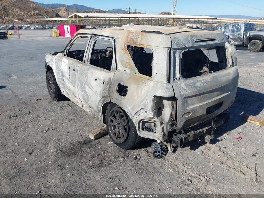 Vin: 3fmcr9b69nrd08800, lot: 46285556, ford bronco sport big bend 20223