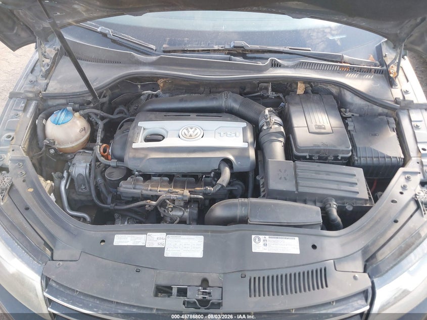 2012 VOLKSWAGEN EOS CABRIO 2.0L I-4 DI, DOHC, VVT, TURBO, 200HP