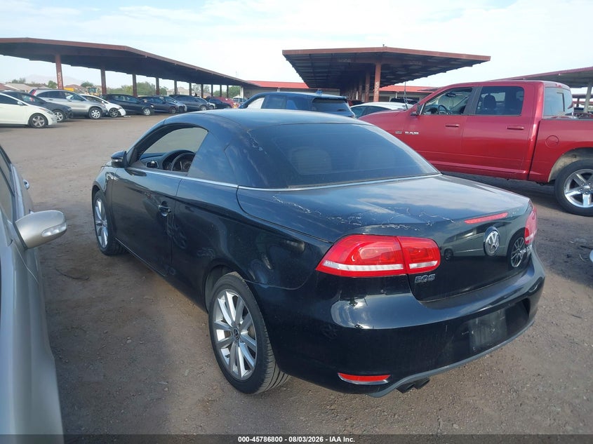 Vin: wvwbw7ahxcv001832, lot: 46285624, volkswagen eos komfort 20123