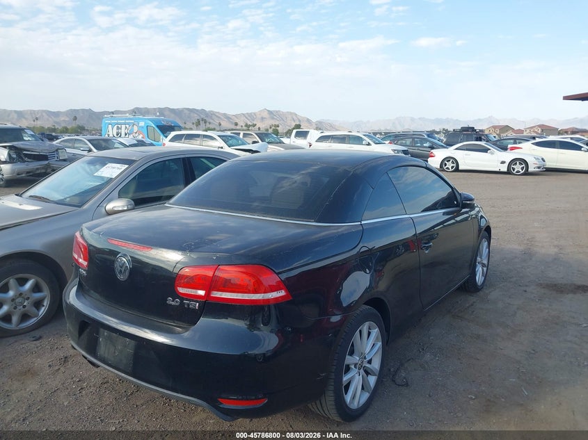 Vin: wvwbw7ahxcv001832, lot: 46285624, volkswagen eos komfort 20124