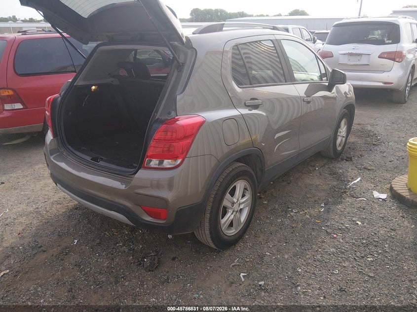 Vin: kl7cjlsm8mb361267, lot: 46285655, chevrolet trax fwd lt 20214