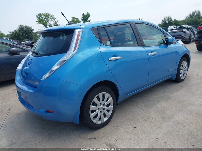 Vin: 1n4az0cp6dc421492, lot: 46285656, nissan leaf s 20133