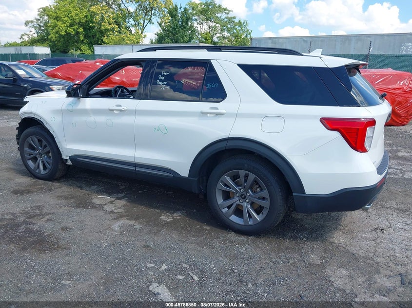 Vin: 1fmsk8dh6ngb65143, lot: 46285674, ford explorer xlt 20223