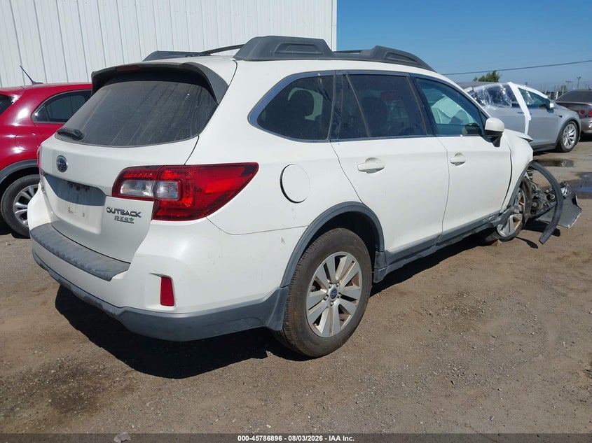 Vin: 4s4bsadc1f3262836, lot: 46285720, subaru outback 2.5i premium 20154