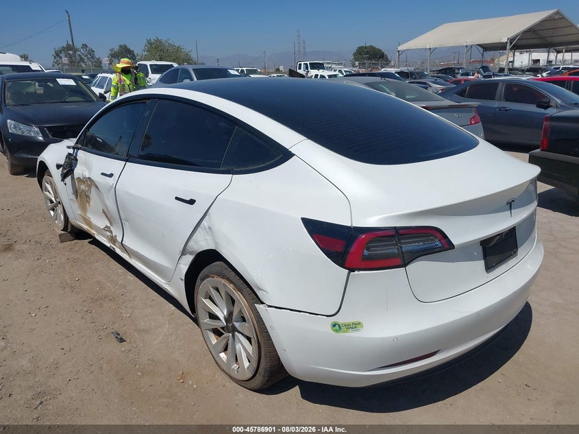 2022 TESLA MODEL 3 auction photo 3