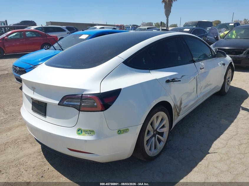 2022 TESLA MODEL 3 auction photo 4