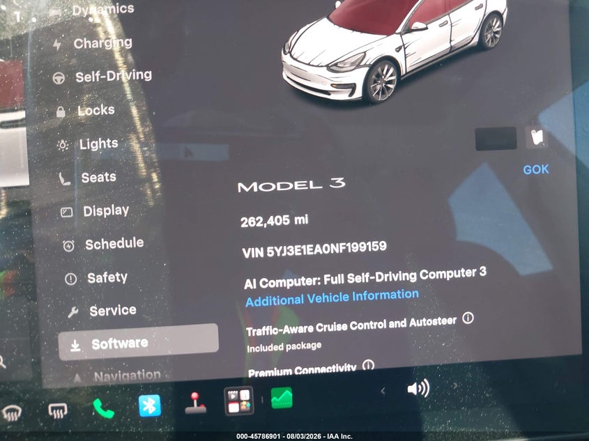2022 TESLA MODEL 3 auction photo 7