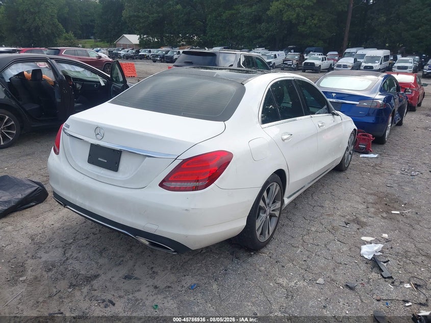 Vin: 55swf4jbxhu179255, lot: 46285760, mercedes-benz c 300 20174