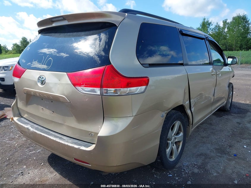 Vin: 5tdkk3dc0ds334010, lot: 46285761, toyota sienna le v6 8 passenger 20134