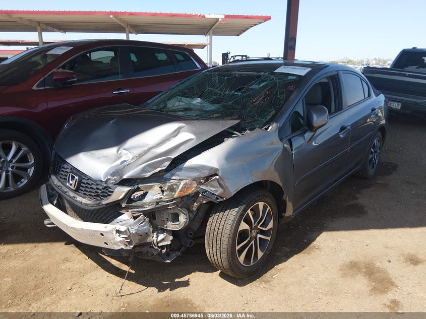 Vin: 19xfb2f87de037475, lot: 46285769, honda civic ex 20132