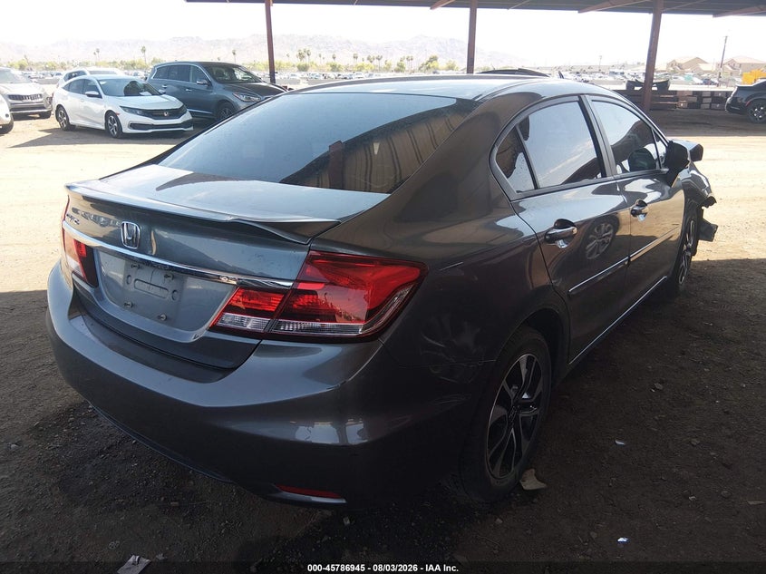 Vin: 19xfb2f87de037475, lot: 46285769, honda civic ex 20134
