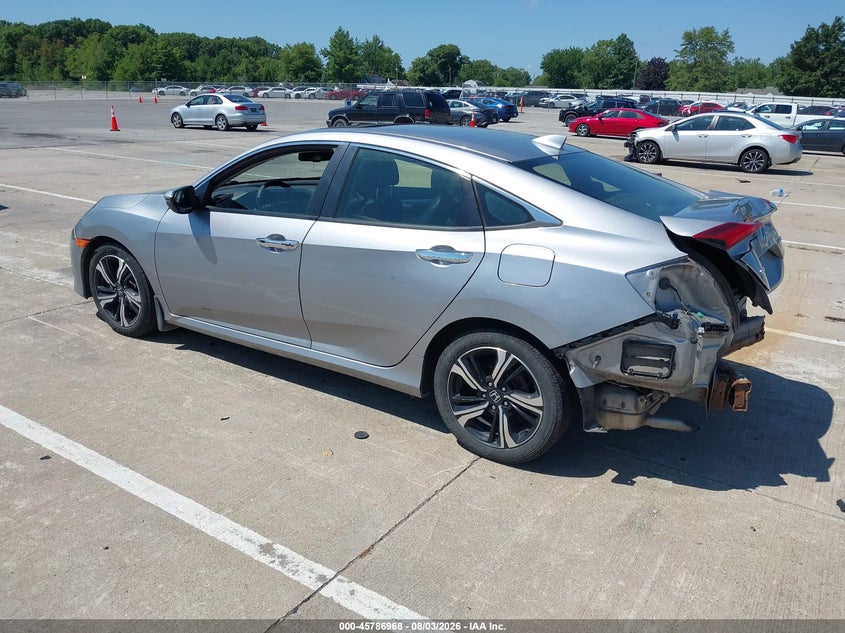 Vin: jhmfc1f97jx002056, lot: 46285792, honda civic touring 20183