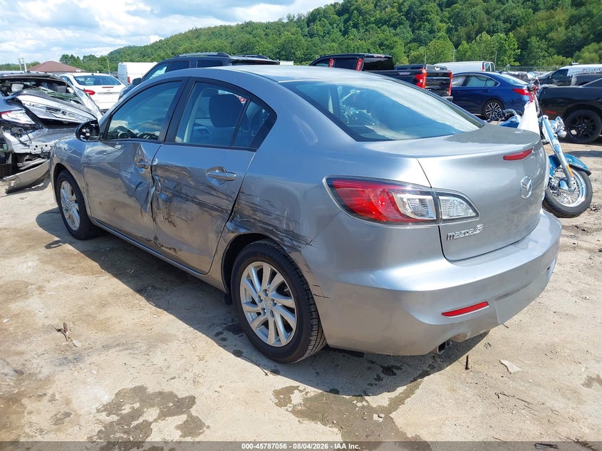 Vin: jm1bl1v8xc1530866, lot: 46285879, mazda mazda3 i touring 20123
