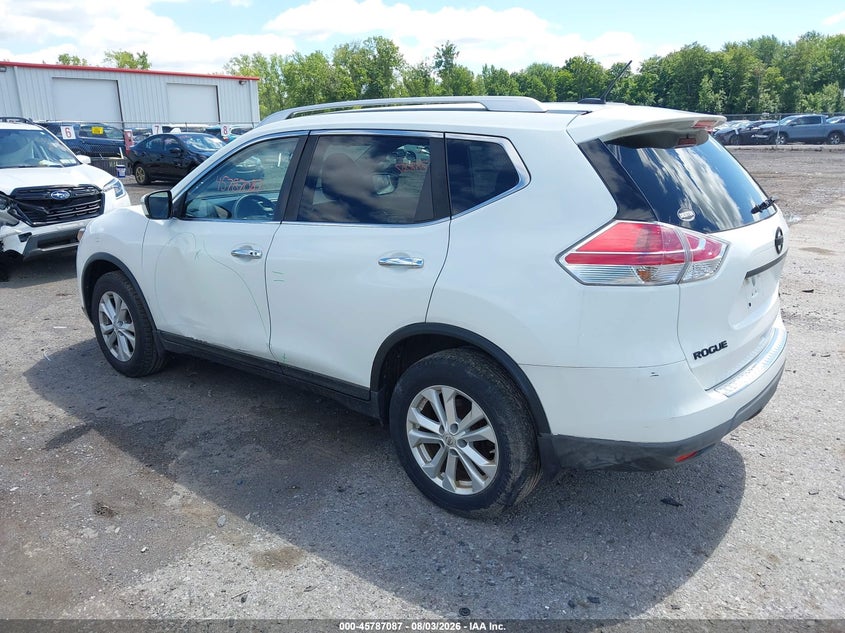 Vin: knmat2mv8gp625695, lot: 46285911, nissan rogue sv 20163