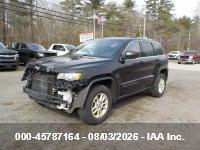 Vin: 1c4rjfag6jc127046, lot: 46285988, jeep grand cherokee laredo e 4x4 20182