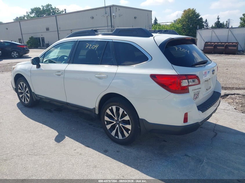Vin: 4s4bsblc3f3281038, lot: 46286028, subaru outback 2.5i limited 20153
