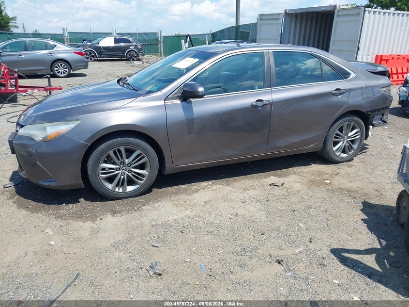 Vin: 4t1bf1fk1fu910565, lot: 46286048, toyota camry se 20152