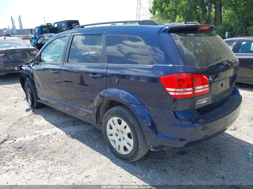 Vin: 3c4pdcab0lt280952, lot: 46286059, dodge journey se value 20203