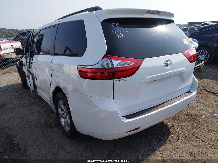 Vin: 5tdkk3dc4fs572333, lot: 46286064, toyota sienna le 8 passenger 20153