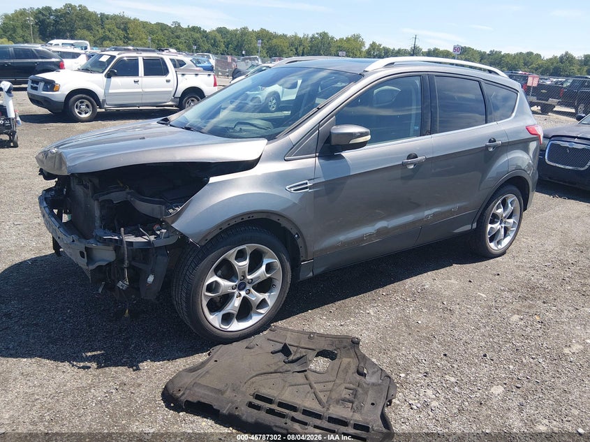 Vin: 1fmcu0jx8eud13760, lot: 46286126, ford escape titanium 20142