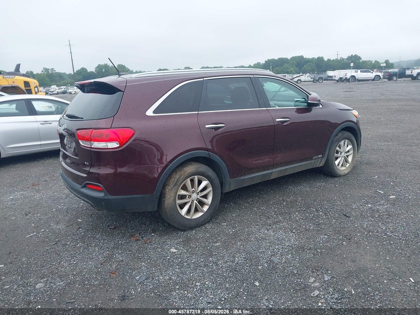Vin: 5xypgda51gg173901, lot: 46286142, kia sorento 3.3l lx 20164